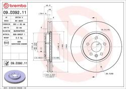 BREMBO Disc frana BREMBO 09. D392.11 (09.D392.11)