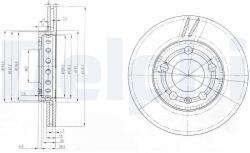 DELPHI Disc frana DELPHI BG3695 (BG3695) - fixbox