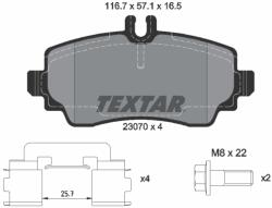 TEXTAR Set placute frana TEXTAR 2307004 (2307004) - fixbox
