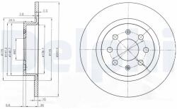 DELPHI Disc frana DELPHI BG3945 (BG3945) - fixbox