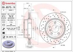 BREMBO Disc frana axa spate BREMBO 0995731X (09.9573.1X)