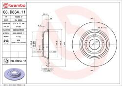 BREMBO Disc frana BREMBO 08. D864.11 (08.D864.11)
