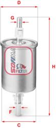 SOFIMA Filtru combustibil SOFIMA S 1515 B (S 1515 B) - fixbox
