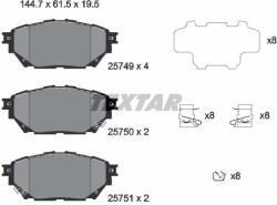 TEXTAR Set placute frana TEXTAR 2574901 (2574901) - fixbox