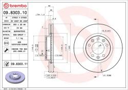 BREMBO Disc frana BREMBO 09.8303. 11 (09.8303.11)