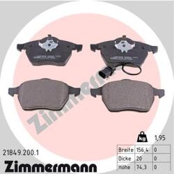 ZIMMERMANN Set placute frana ZIMMERMANN 21849.200. 1 (21849.200.1)