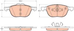 TRW Set placute frana TRW GDB2043 (GDB2043)