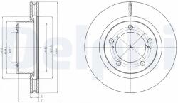 DELPHI Disc frana DELPHI BG9067 (BG9067) - fixbox