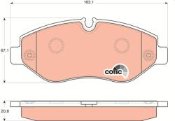 TRW Set placute frana TRW GDB1698 (GDB1698)