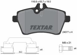 TEXTAR Set placute frana TEXTAR 2407702 (2407702)
