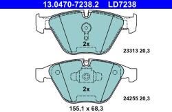 ATE Set placute frana ATE 13.0470-7238.2 (13.0470-7238.2)