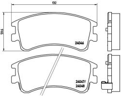 BREMBO Set placute frana BREMBO P 49 032 (P 49 032)