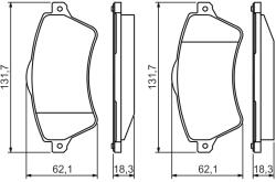Bosch Set placute frana fata BOSCH 0 986 424 721 (0 986 424 721)