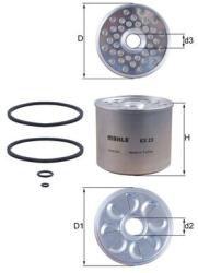 MAHLE Filtru combustibil MAHLE KX 23D (KX 23D) - fixbox