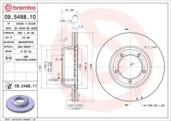 BREMBO Disc frana BREMBO 09.5488. 11 (09.5488.11)