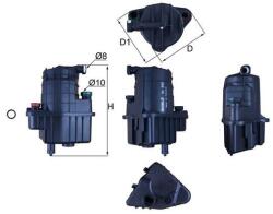 MAHLE Filtru combustibil MAHLE KL 832D (KL 832D) - fixbox