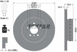 TEXTAR Disc frana TEXTAR 92266625 (92266625)
