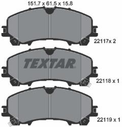 TEXTAR Set placute frana TEXTAR 2211701 (2211701) - fixbox