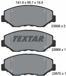 TEXTAR Set placute frana TEXTAR 2386801 (2386801) - fixbox