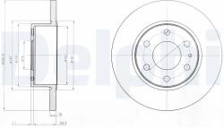 DELPHI Disc frana DELPHI BG4165 (BG4165) - fixbox