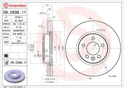 BREMBO Disc frana BREMBO 09. C636.11 (09.C636.11)