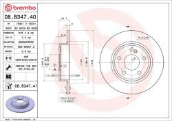 BREMBO Disc frana BREMBO 08. B347.41 - fixbox