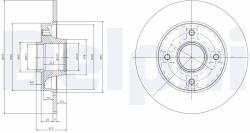 DELPHI Disc frana DELPHI BG9021RS (BG9021RS) - fixbox