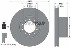 TEXTAR Disc frana TEXTAR 93186700 (93186700) - fixbox