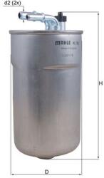 MAHLE Filtru combustibil MAHLE KL 792 (KL 792) - fixbox