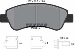 TEXTAR Set placute frana TEXTAR 2395401 (2395401) - fixbox