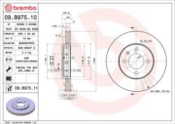 BREMBO Disc frana BREMBO 09. B975.11 - fixbox