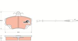 TRW Set placute frana TRW GDB400 (GDB400)