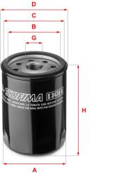 SOFIMA Filtru ulei SOFIMA S 3430 R (S 3430 R) - fixbox