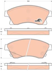 TRW Set placute frana, frana disc TRW GDB1843 - fixbox