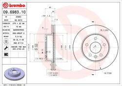 BREMBO Disc frana BREMBO 09.6983. 10 (09.6983.10)