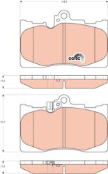 TRW Set placute frana TRW GDB3398 (GDB3398)