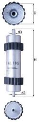 MAHLE Filtru combustibil MAHLE KL 1102 (KL 1102) - fixbox