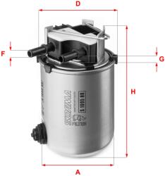 SOFIMA Filtru combustibil SOFIMA S 1095 NR (S 1095 NR) - fixbox
