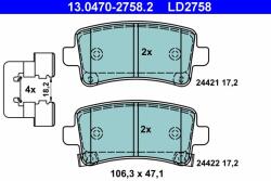 ATE Set placute frana ATE 13.0470-2758.2 (13.0470-2758.2)