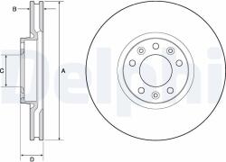 DELPHI Disc frana DELPHI BG4696C (BG4696C) - fixbox