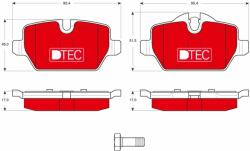 TRW Set placute frana TRW GDB1612DTE (GDB1612DTE)