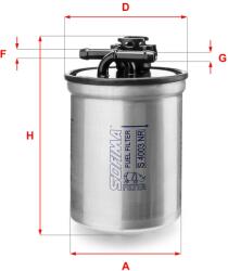 SOFIMA Filtru combustibil SOFIMA S 4003 NR (S 4003 NR) - fixbox