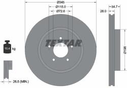 TEXTAR Disc frana TEXTAR 92177105 (92177105)
