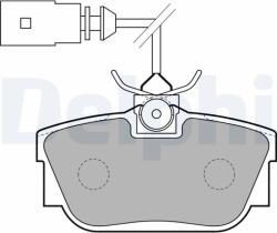 DELPHI Set placute frana DELPHI LP1733 (LP1733)