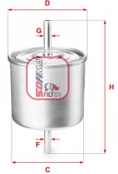 SOFIMA Filtru combustibil SOFIMA S 1514 B (S 1514 B) - fixbox