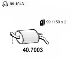 ASSO Toba esapament finala ASSO 40.7003 - fixbox
