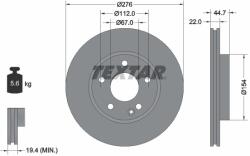 TEXTAR Disc frana TEXTAR 92131903 (92131903)