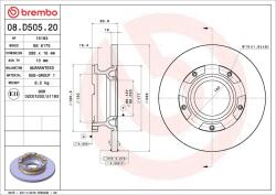 BREMBO Disc frana BREMBO 08. D505.20 (08.D505.20)