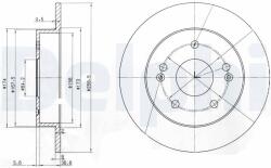DELPHI Disc frana DELPHI BG3906 (BG3906) - fixbox