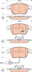 TRW Set placute frana TRW GDB1814 (GDB1814)